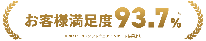 お客様満足度93.7%
