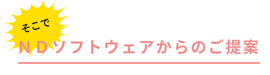 ＮＤソフトウェアからのご提案