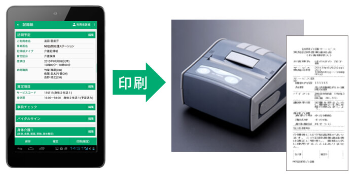 見守り支援システム画面